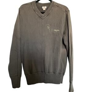 Mossimo Cotton Sweater Brown M Y2K Military  Cabincore Dark Academia GORPCORE